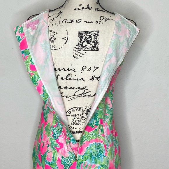 Lilly Pulitzer Sleeveless Summer Resort Party Pink Jungle Animal Print Dress - Picture 8 of 12